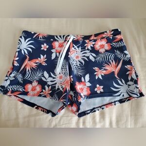 NEW Swim Breifs  Shorts - Navy and Coral